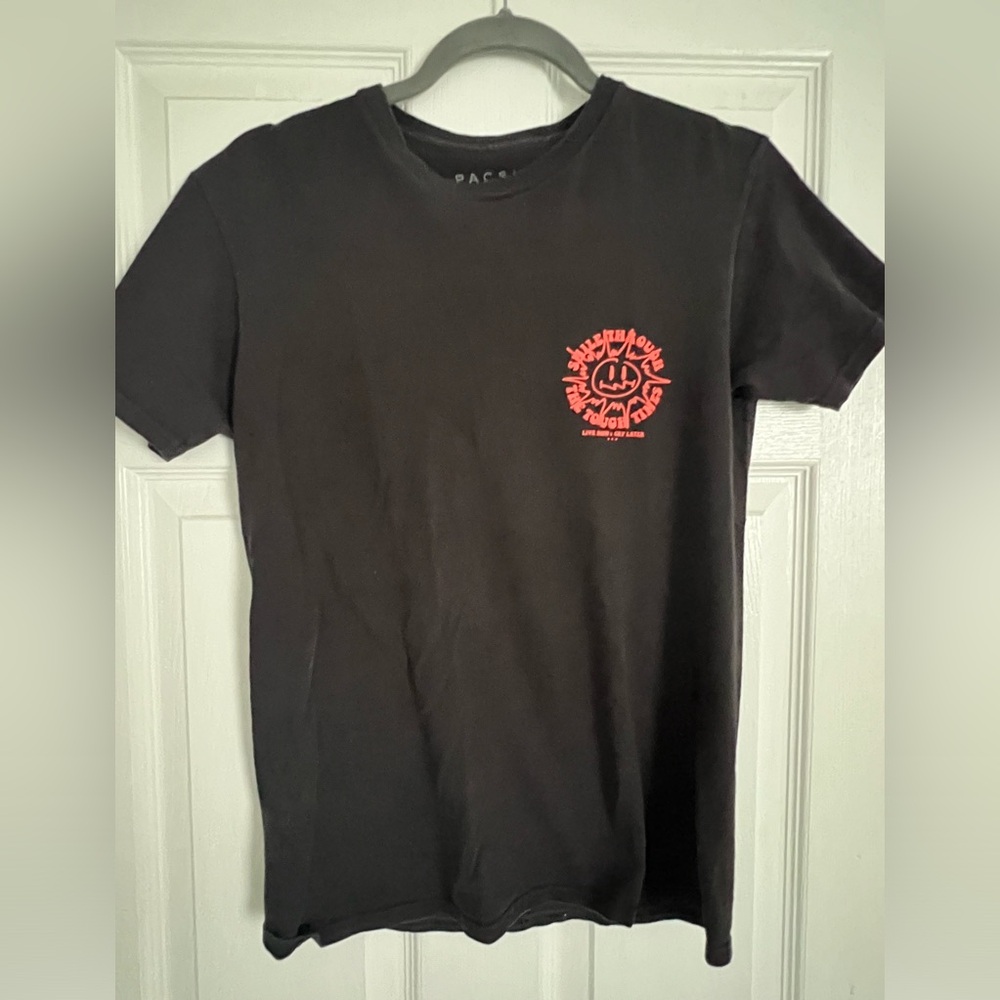 Pac sun black graphic t-shirt.  Men’s small.  No rips or stains.